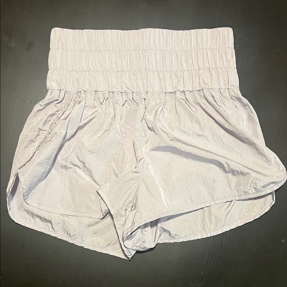 Free People Light Purple High-Waisted Shorts